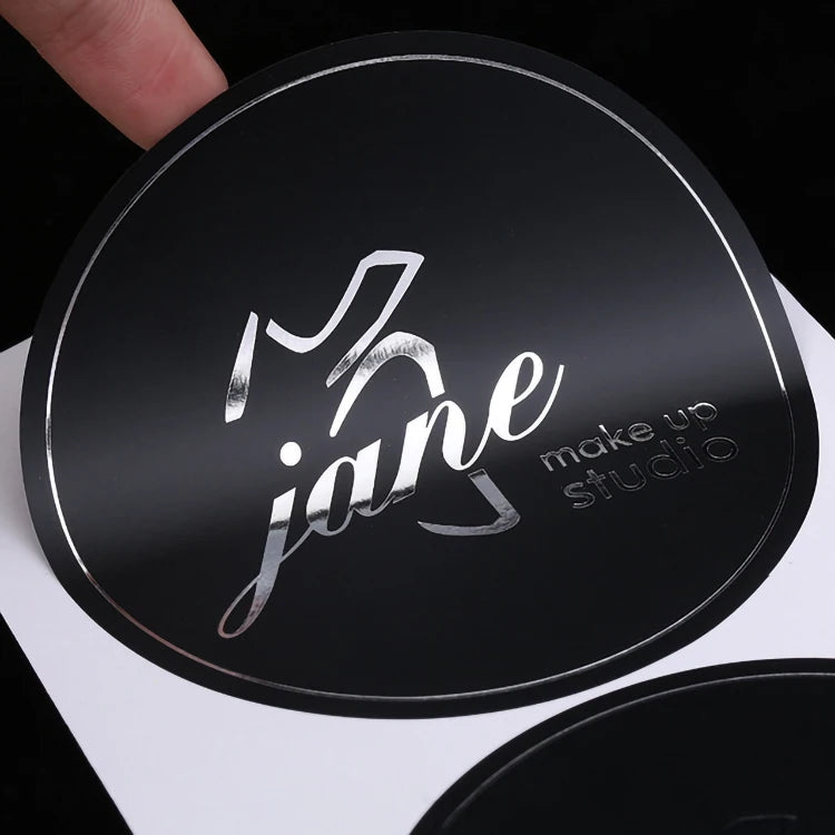 Customized Packaging and Labeling Private Label Eyelash Packaging Box Stickers Printing Art Paper Packaging Label (old)
