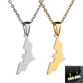 Stainless Steel Jewelry Hip Hop Hero Animal Bat Pendant Necklace Man Sliver Gold Color Necklace for Men