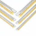 Factory Wholesale Custom Sterling Silver 925 Iced Out Vvs Mossanite Diamond Jewelry Men Moissanite Necklace Cuban Link Chain