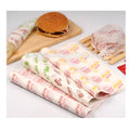 Factory Price Custom Printed 12x12 Inch Coated Waxed Paper for Fast Food Burger Sandwich Cookie Noodle Wrapping and Bread Use