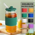 Wholesale Eco-friendly Food Grade CE Certified Multifunctional Reusable Anti-Slip 11.5cm X 4.5cm Silicone Cup Sleeve Accessories