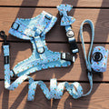 OKEYPETS New Style Comfortable Soft Pet Accessories No Pull Adjustable Collar Dog Harness Mesh With Leash