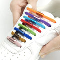 Multi-Color Elastic Lazy Shoelaces with Metal Capsule Buckle No Tie Design for Adults & Children Athletic Shoes Enhancement