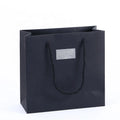 Custom Silver Logo Hot Stamped Eco-friendly Recycled Coated Paper Shopping Bags for Jewelry MegaBDM