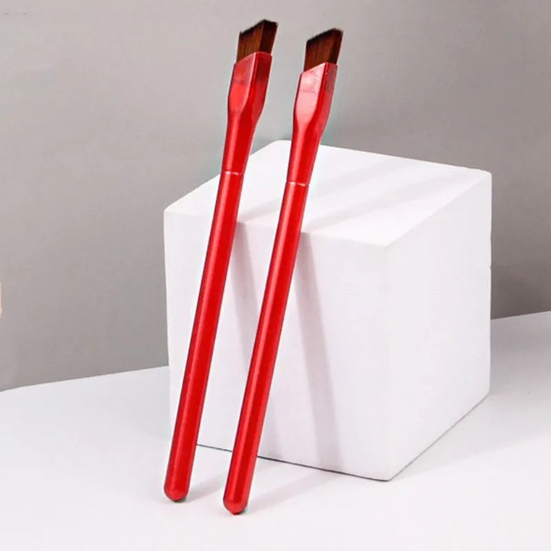 Red Eyebrow Makeup Brush Cosmetic Eyeliner Brush Beauty Cosmetic Tools  Private Label