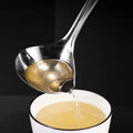 18/8 Stainless Steel Kitchen Utensils 304 Metal Oil Separating Spoon Home Kitchen Usage