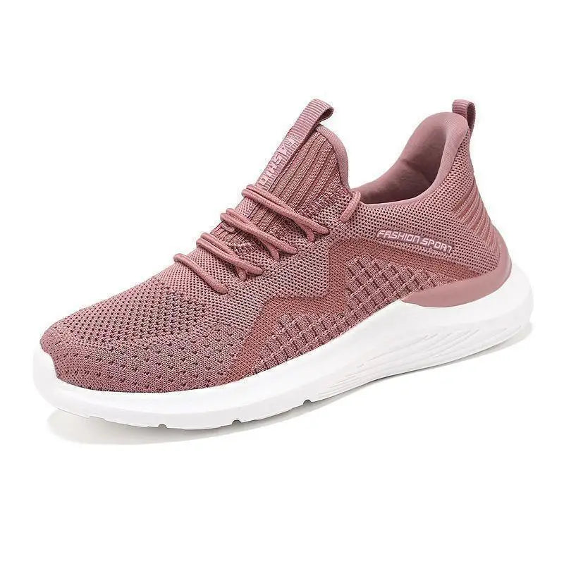 Fashionable Comfortable Breathable Walking Style Shoes Soft Mesh Outdoor Casual Woven Design Running Shoes