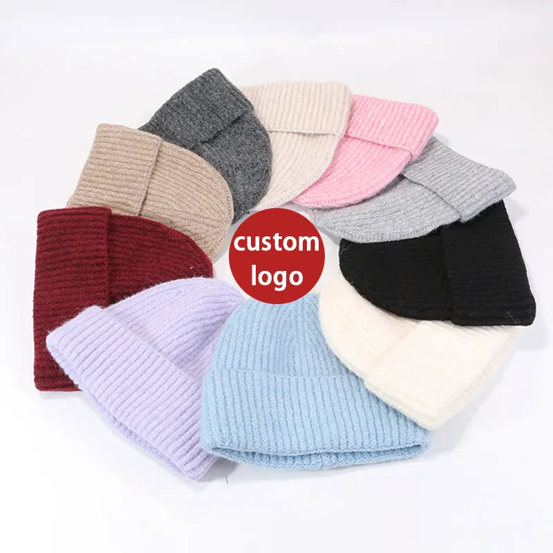 Custom Embroidered Beanie for Men and Women Winter Warm Outdoor Street Hip-Hop Style Camouflage Cartoon Patterns for Travel