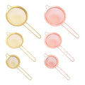 Wire Mesh Oil Strainer Stainless Steel Flour Colander Sifter Tea Coffee Powder Fry Strainer Tool Colander with Long Handle