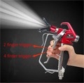 GOODTAN Red RX-Pro 2finger 4finger 3600 psi Airless Paint Spray Gun