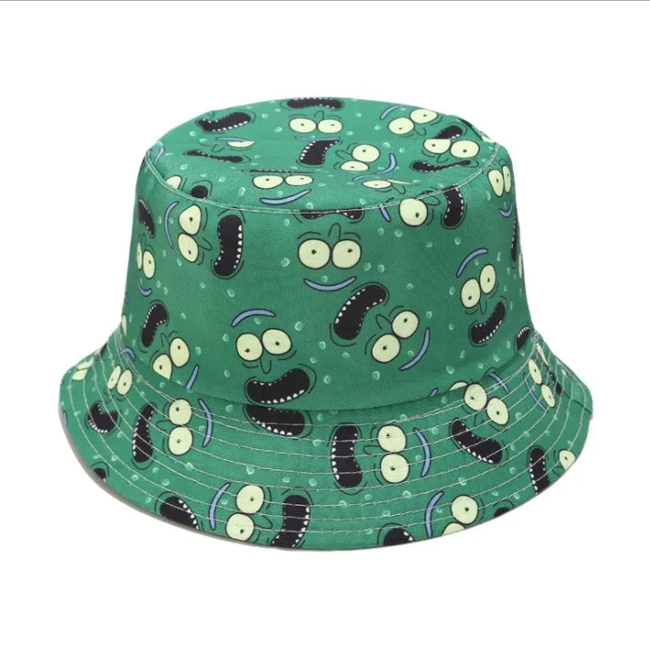 2021 Wholesale New Vegetable Tomato Printed Reversible Cotton Bucket Hat Custom