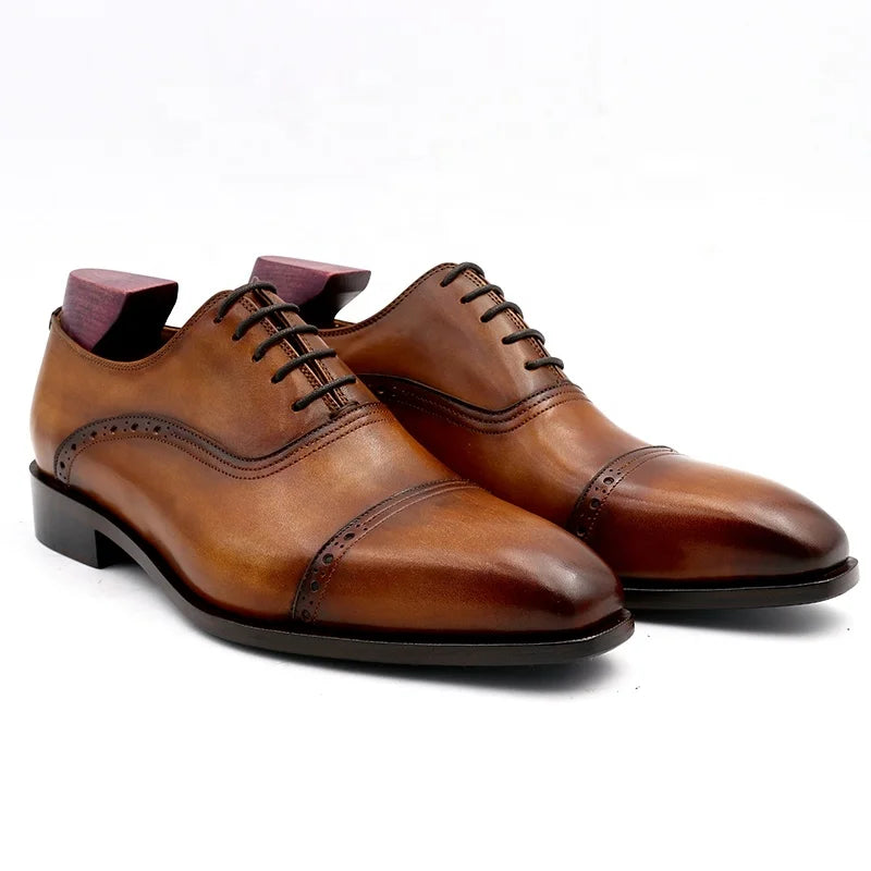 Cie Ox14 Breathable Wedding Shoes Autumn Winter Mens Full Grain Calf Leather Oxfords Office & Career