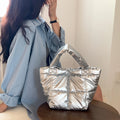 New Soft Tote Bags Padded Cloud Large-Capacity Hand Bag Simple 2025 Autumn Winter Handbag for Women