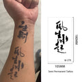 Herbal Tattoo With Juice Semi Permanent Premium Flower Arm Waterproof Male Fake Tattoo Sticker Semi Permanent Premium Flower Arm