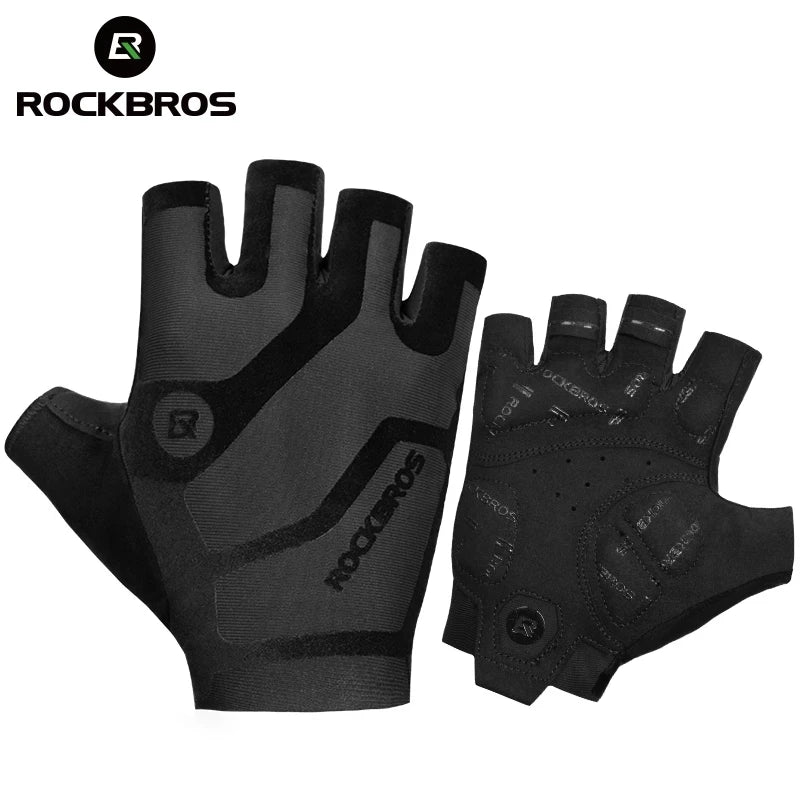 For Universal Breathable Half Finger Shockproof Summer Cycling Gloves SBR+ Velvet Material Lightweight 14g