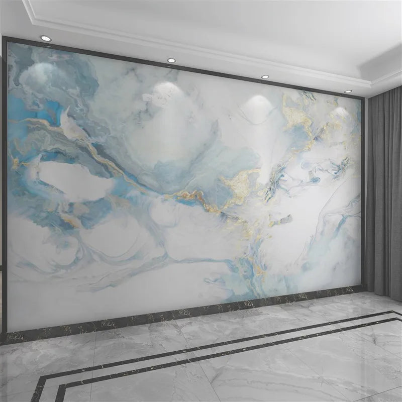 Tv Background Wall Wallpaper Modern Minimalist Living Room Wallpaper Lines Light Luxury Bedroom Warm Color Wall Covering Mural