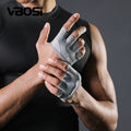 VBOSi 9204 Women/Men Workout Palm Guard Gloves Four-Finger Anti-Slip Weightlifting Gloves for Fitness Training