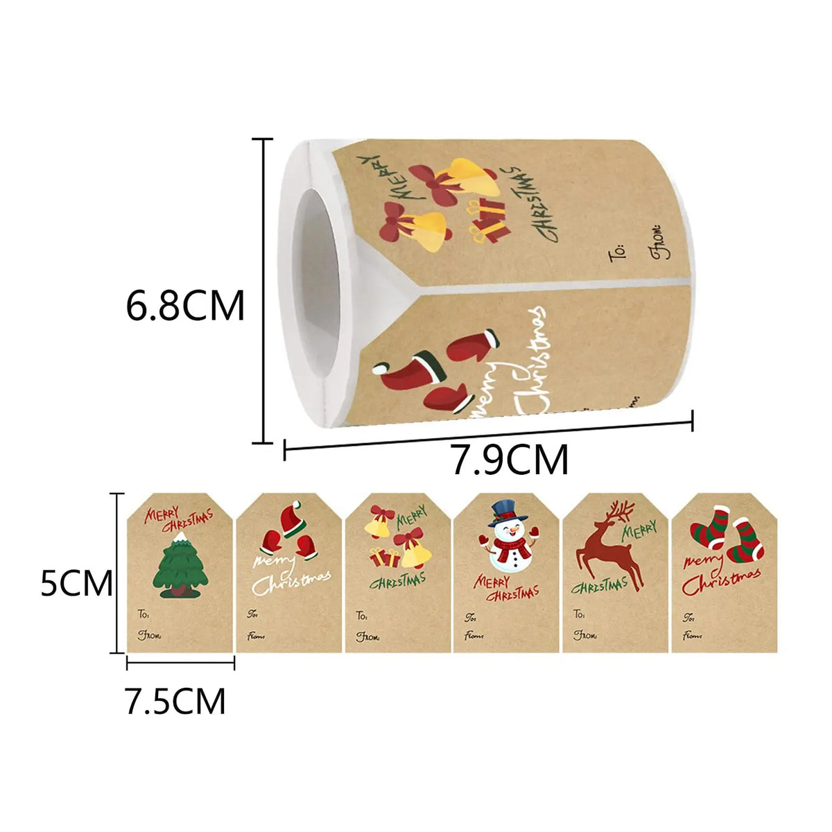 KYW 1inch 500 Pcs Custom Rose Gold Packaging Thank You Stickers for Christmas Gifts Free