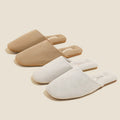 Women's Washable Home Cotton Waffle Lightweight Memory Foam Loafers Mule House Hotel Slippers