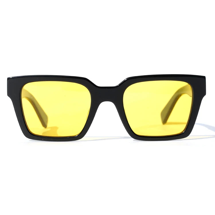 Finione Yellow Sunglasses for Men Women Vintage Glasses Oversize Vintage 2025 Y2k Sunglasses