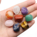 Hot Sale Amethyst Clear Rose Quartz 7 Chakra Crystal Set Polished Stones Healing Energy Reiki Tumble Stones With Good Quality