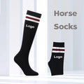 Custom Made Logo High Performance Horseback Equestrian Boot Knee High Horse Riding Socks