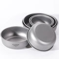 Titanium Cookware Set 360ml-920ml Bowls Camping Tableware Outdoor Picnic Dish Pan Camping Accessories