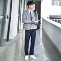Wholesale College Style Uniform Set for High School Students Boys and Girls Woven Shirt with Pant and Skirt for Children