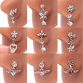 Gaby Manufacturer Gold Plated 316L Surgical Steel  Indian Dangle Nose Piercing Women Nose Rings Bluk Wholesale Piercing Jewelry