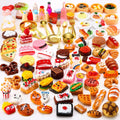 Miniature Tea Dollhouse Kitchen Accessories Set Mini Food for Dollhouse Snacks Resin Cooking Crafts