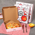 Biodegradable Corrugated Pizza Boxes 8 10 12 Inch Square Ready to Ship Matt Lamination Embossing UV Coating for Takeaway Pizza