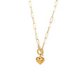 New Fashion Customized Personalized Multi-Layer Stainless Steel Gold Plated Necklace Women's Heart Love Minimalist Jewelry