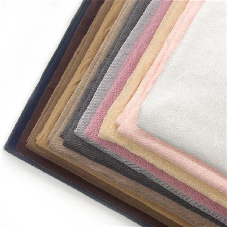 Wholesale 175x55cm Premium Jersey Cotton Hijab Muslim Head Wrap Scarf Fashion Islam Palin Elastic Shawl for Women Ladies