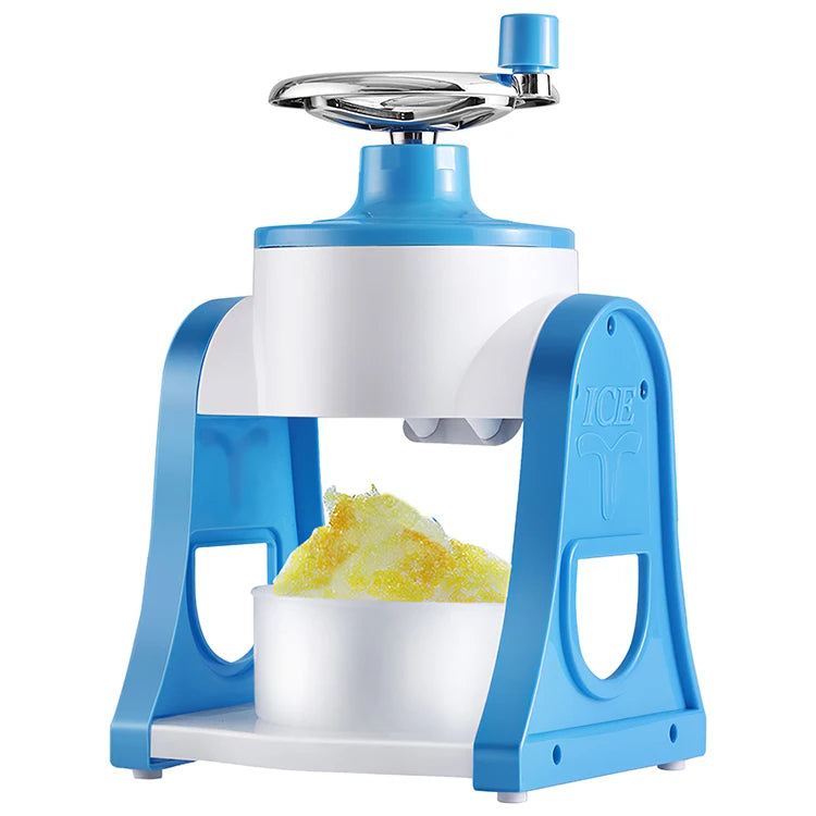 Handle DIY Ice Crusher Manual Portable Ice Slush Maker Home Snow Cone Smoothie Block Making Machine Ice Shaver