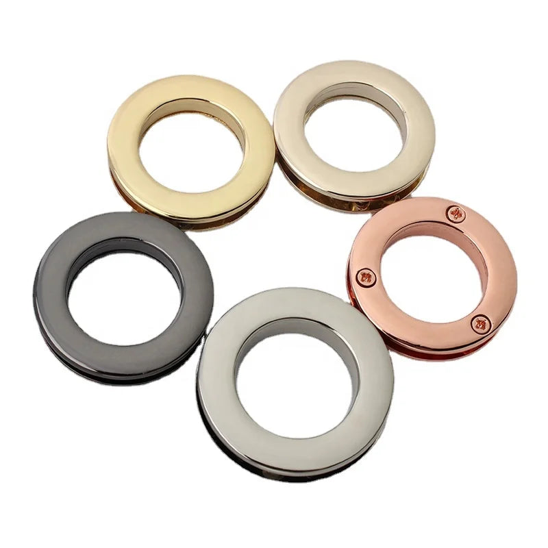 Nolvo World 21mm 22mm 5 Colors Luxury Vintage Customized Metal Eyelet with Screw for Bag Accessories