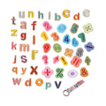 Cute 2.5cm 1 Inch Size 0-9 Number Punctuation Match Operator Lowercase A-Z Alphabet Letter Small Embroidery Patches for Keychain