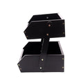2 Tier Fruit Basket for Kitchen Bamboo Fruit Basket Large Capacity Fruit Stand Bowl Holder for Kitchen Countertop