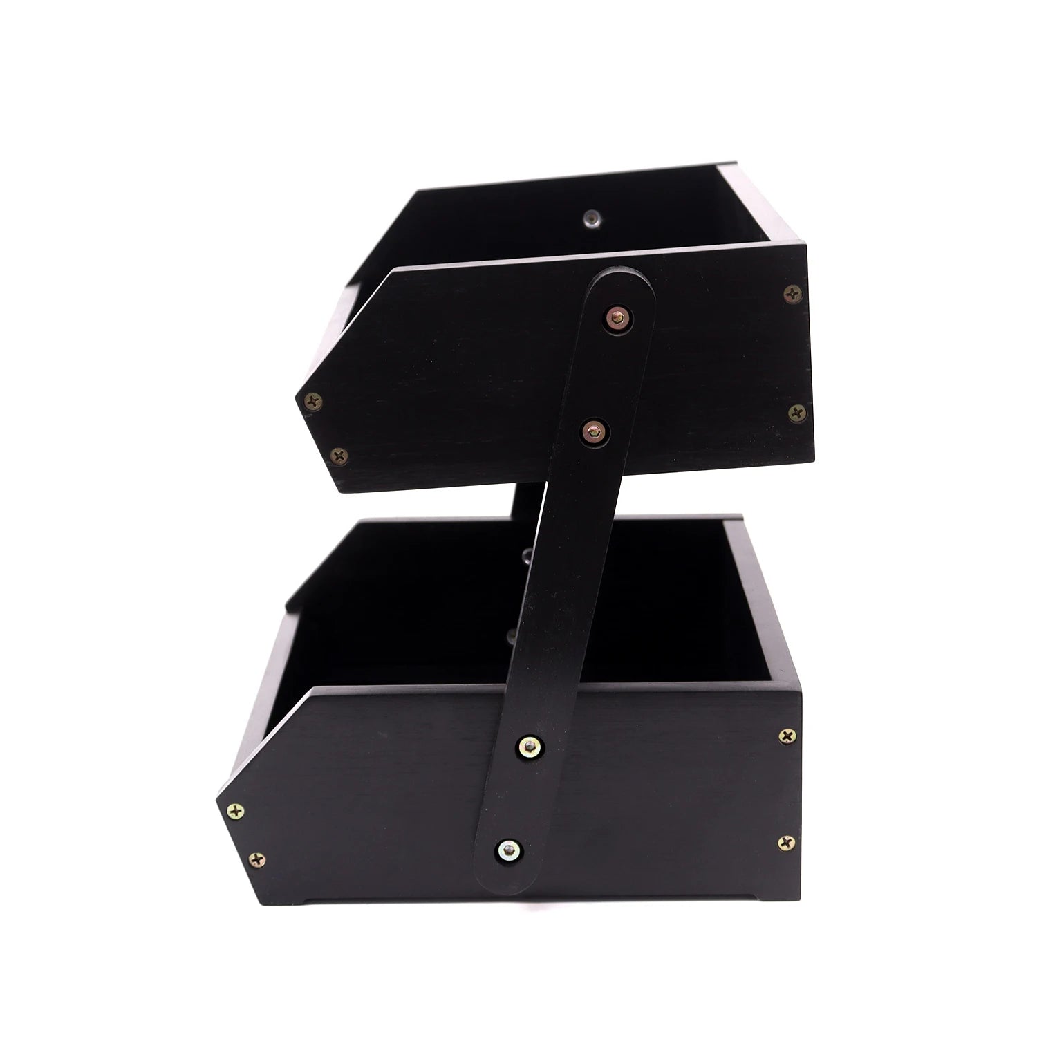 2 Tier Fruit Basket for Kitchen Bamboo Fruit Basket Large Capacity Fruit Stand Bowl Holder for Kitchen Countertop