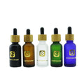 empty Luxury Glass Dropper Bottle Empty 5ml 10ml 15ml 20ml 100ml Sizes for Essential Oil Hair Serum Eye Drop Packaging
