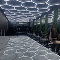 Multiple Selection 14 Grids Honeycomb Hexagon Ceiling Lamp Workshop Lights Led Hanging Light