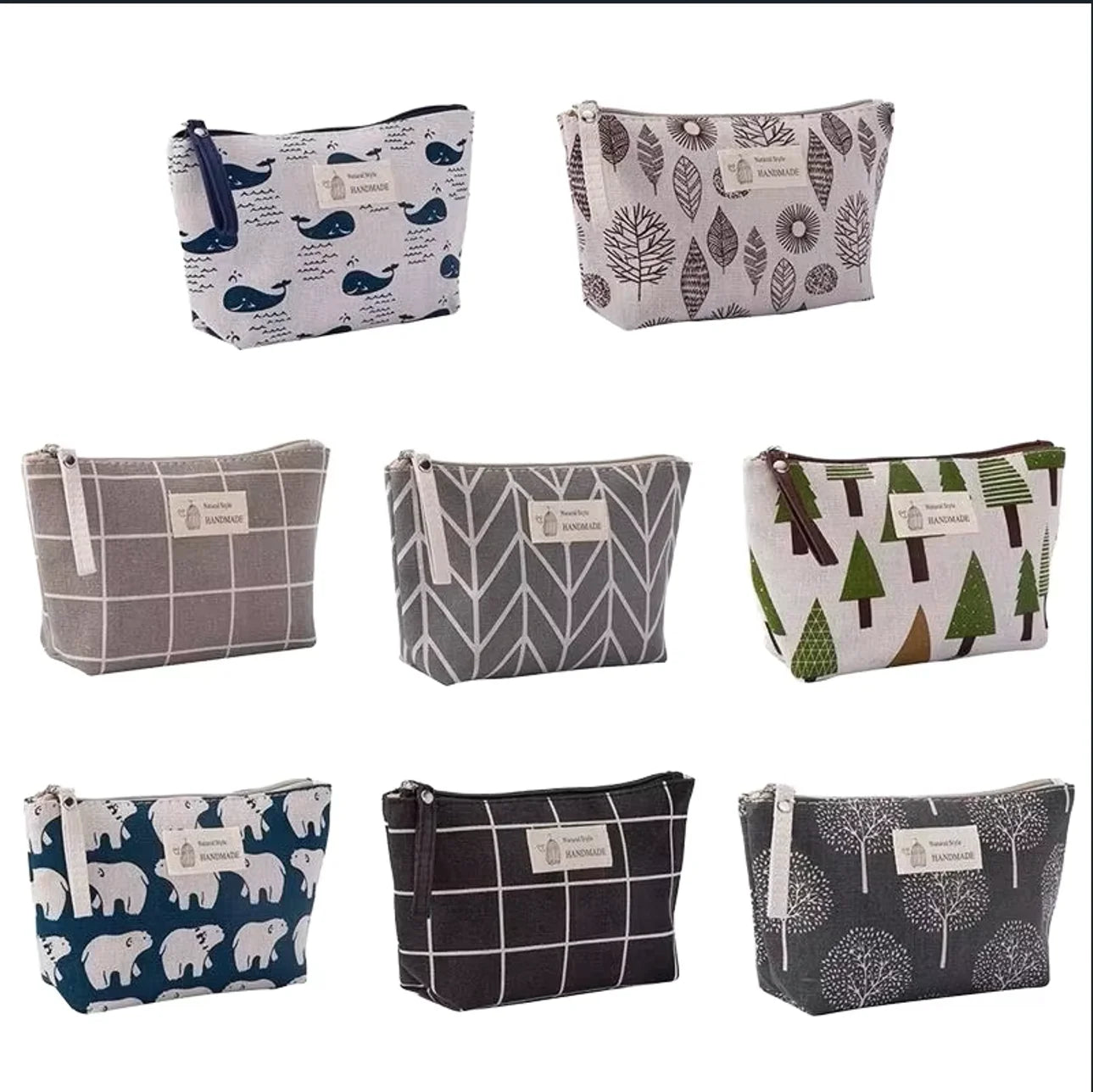 Portable Cosmetic Bag  Travel Toiletry Storage Organizer Pouch with Handle Handled Waterproof Wash Bag