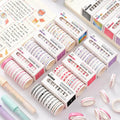Wholesale 8mm Rainbow for Washi Tape Box Set Custom Multi Colors Water & Hot Melt Activated Acrylic Adhesive for Decoration