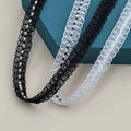 JFL074 Fashion Diamond Chain Sequin Tube Bead Code Lace Wedding Dress Headwear Collar Decorative Lace Garment Accessories