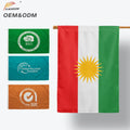 BOLISI Wholesale  3x5ft Flag of Kurdish 100%  Polyester Kurdistan Flag