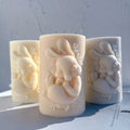 Cute Rabbit Silicone Candle Molds for Easter Bunny Pillar Silicone Mold Home Decor Animal Wax Mould