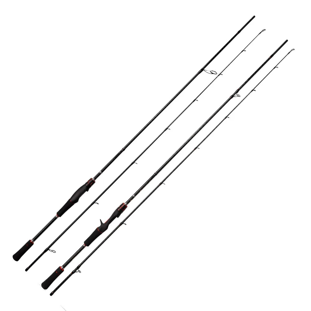 Noeby 7'0'' Freshwater Casting Fishing Rod Carbon Fiber Bass Fishing Rods