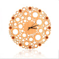 Custom Modern Clock  Wall Art Laser Cut Wooden Oversize 40cm  Wall Clock  for Home Decor Gifts