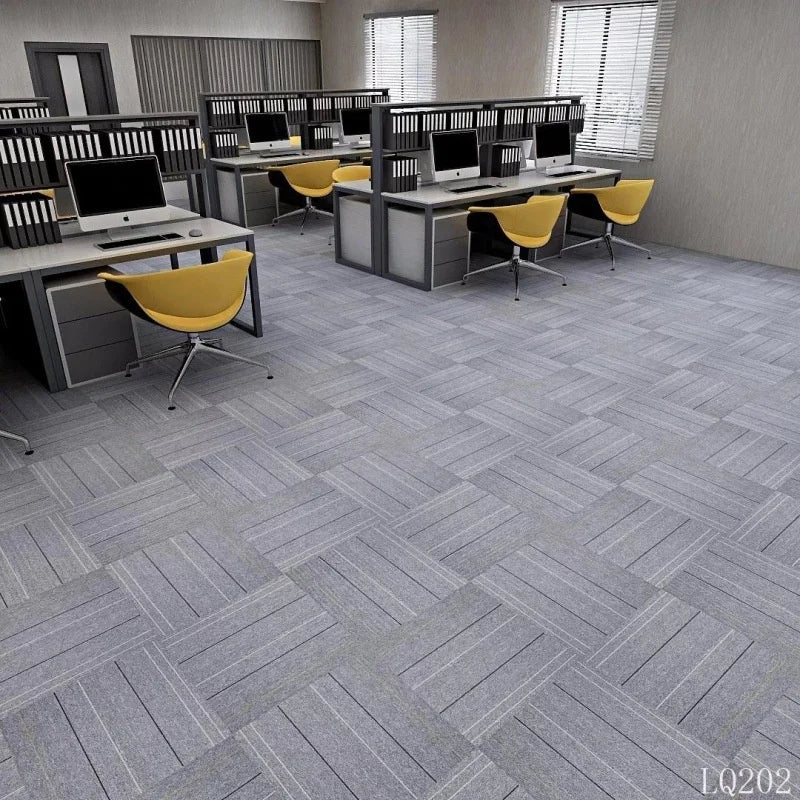 High Pile Stain Resistant Polypropylene Carpet Tile 50X50/25*100 Commercial Use Modern Design Winter Runner Rugs