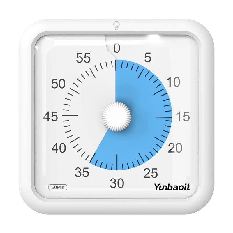Yunbaoit Wholesale Pomodoro Time Management 60 Minute Kid Visual Timer Magnetic Timer Study Productivity Countdown Time Timer