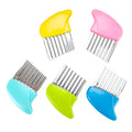 Popular Wave Shape Stainless Steel Potato Slicer Handheld French Fry Cutter with Plastic Crinkle Knife Kitchen Cutter